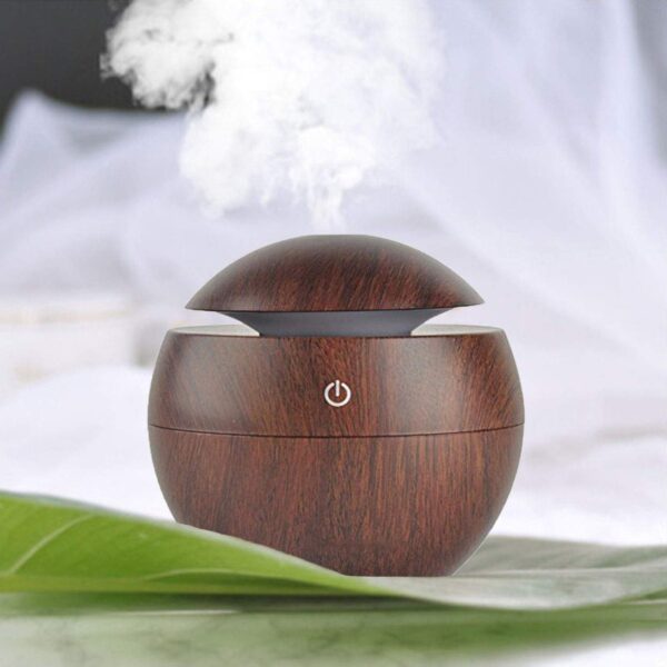 Wooden Cool Mist Humidifiers Essential Oil Diffuser Aroma Air Humidifier with Colorful Change - Image 5