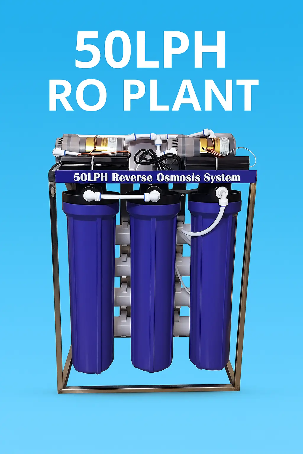 Unleash Pure Excellence with the Pyortee 50 LPH RO+UV Commercial Plant