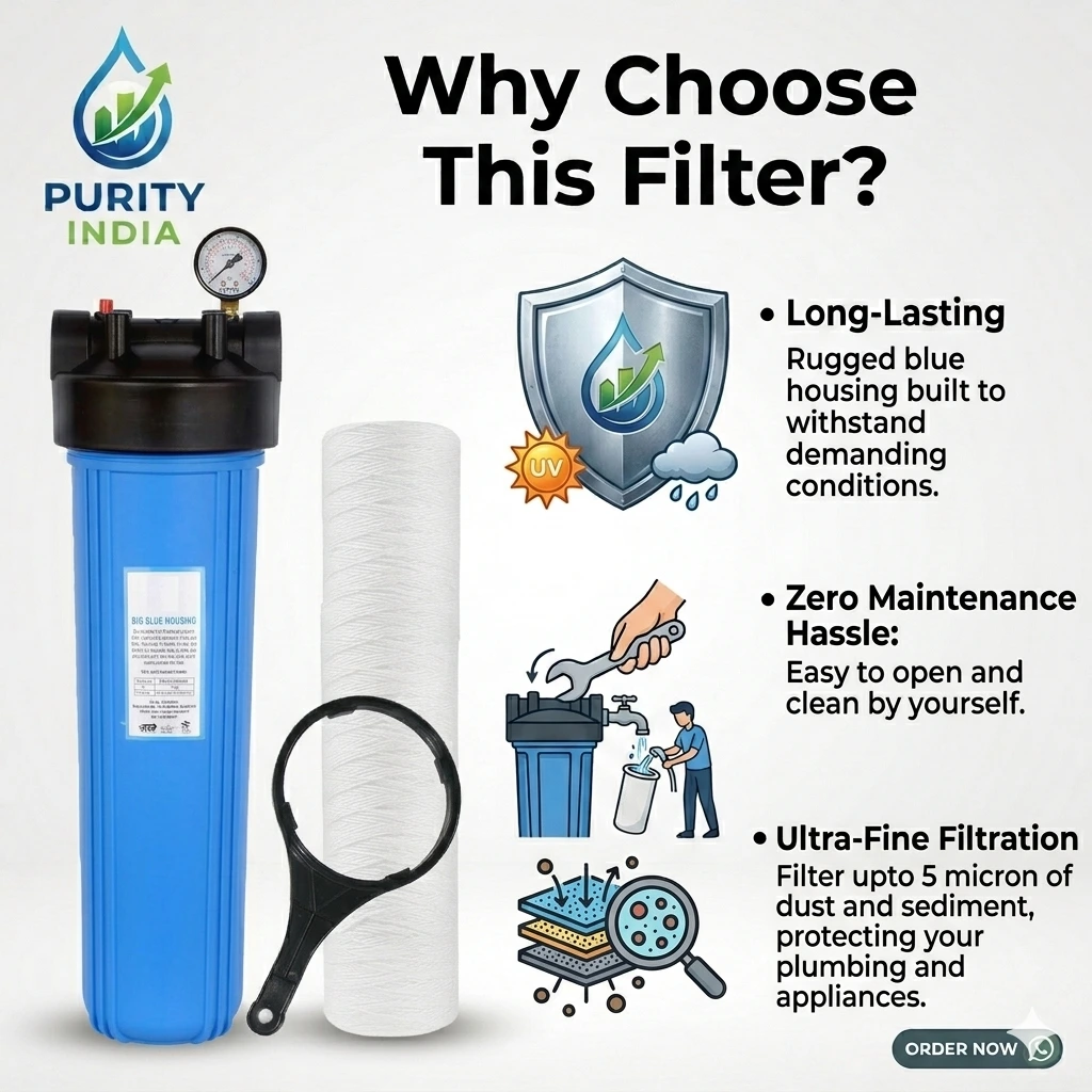 Overhead Tank Water Filter with Double Protection - Image 3