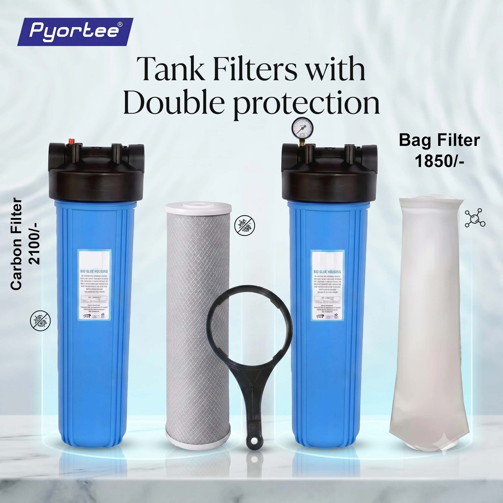 Overhead Tank Water Filter with Double Protection (Copy)