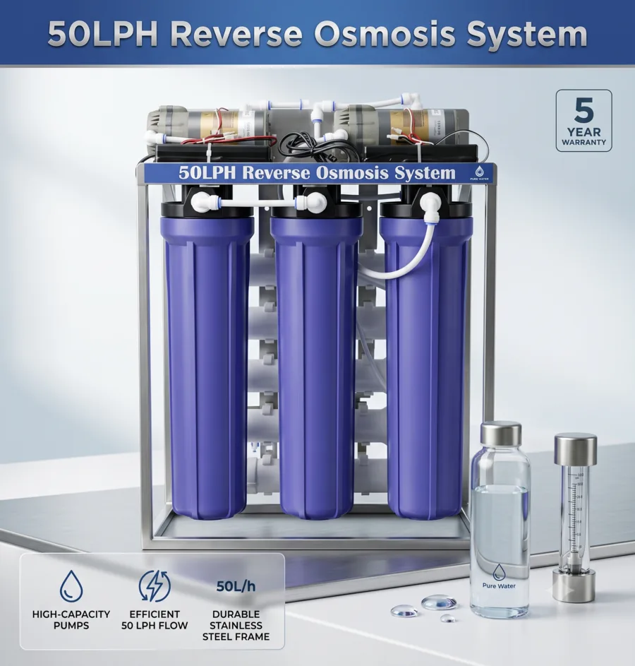 50LPH commercial reverse osmosis system