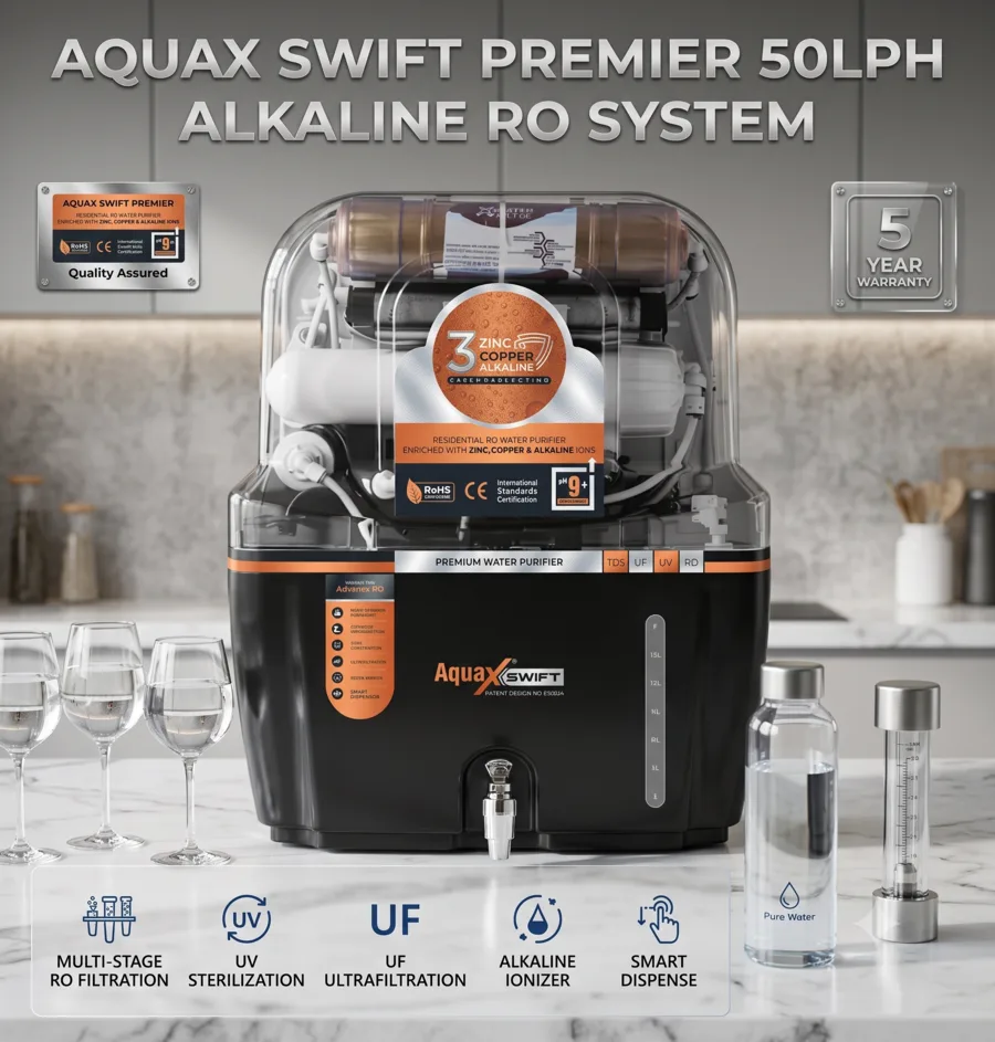 Aquax Swift Premier alkaline RO water purifier